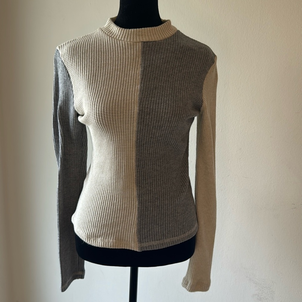 Long sleeve ‘waffle’ shirt Jr fit